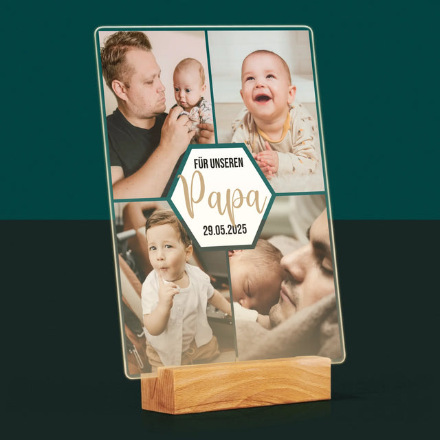 Fotocollage: Für Unseren Papa - Druck Auf Acrylglas