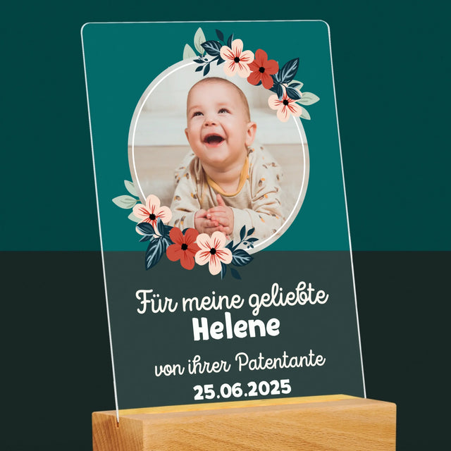 Foto Und Unterschrift: Für Die Taufe - Druck Auf Acrylglas