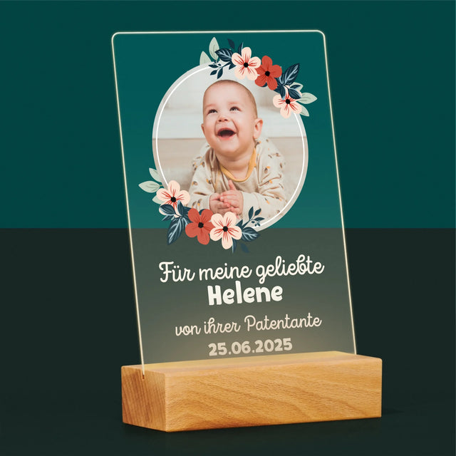 Foto Und Unterschrift: Für Die Taufe - Druck Auf Acrylglas