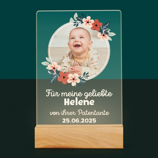 Foto Und Unterschrift: Für Die Taufe - Druck Auf Acrylglas