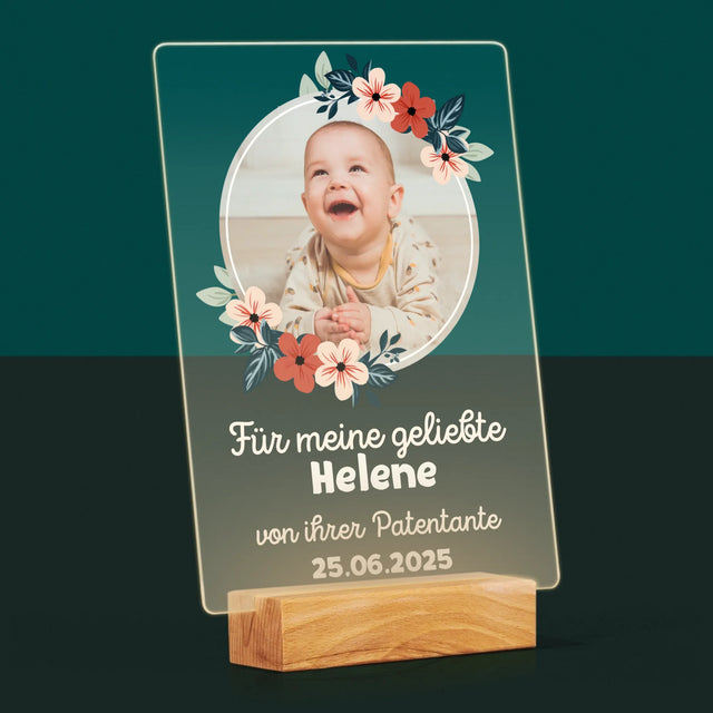 Foto Und Unterschrift: Für Die Taufe - Druck Auf Acrylglas