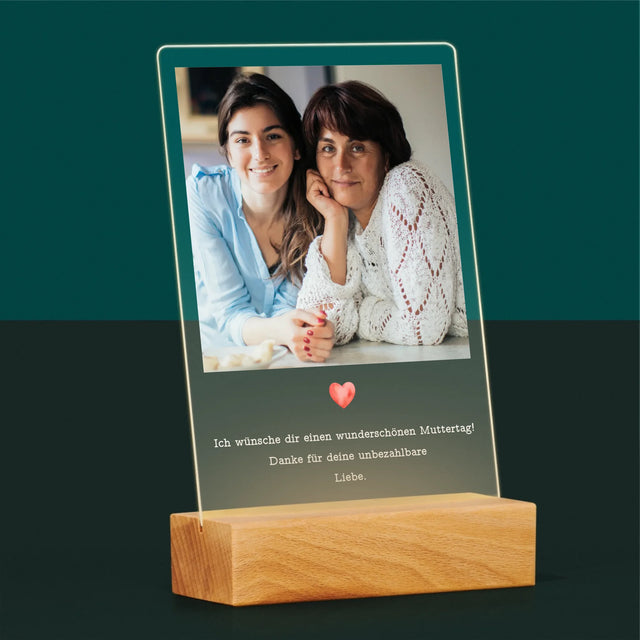 Foto Und Unterschrift: Urkunde Für Mama - Druck Auf Acrylglas