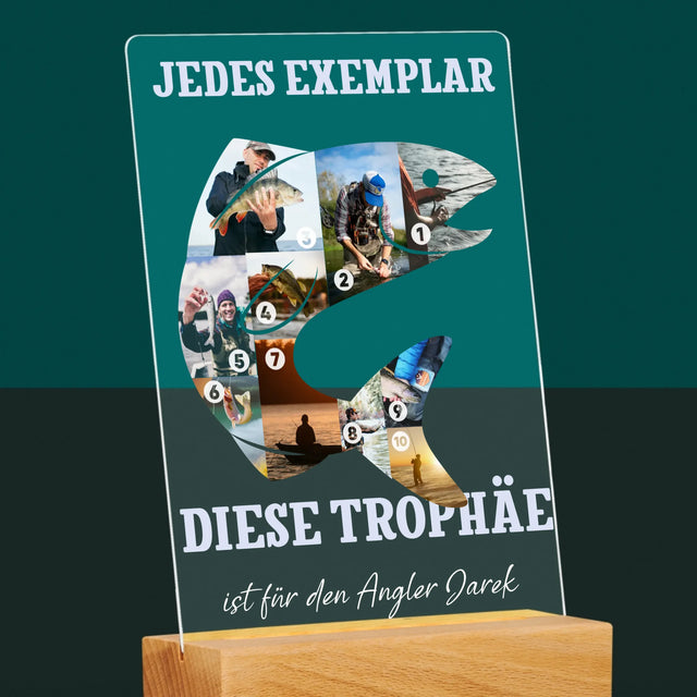 Form-Collage: Exemplar Eines Anglers - Druck Auf Acrylglas