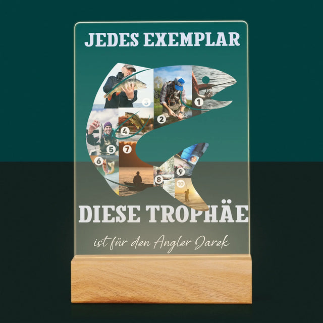 Form-Collage: Exemplar Eines Anglers - Druck Auf Acrylglas