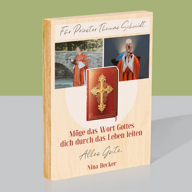 Fotocollage: Das Wort Gottes  - Druck Auf Holz