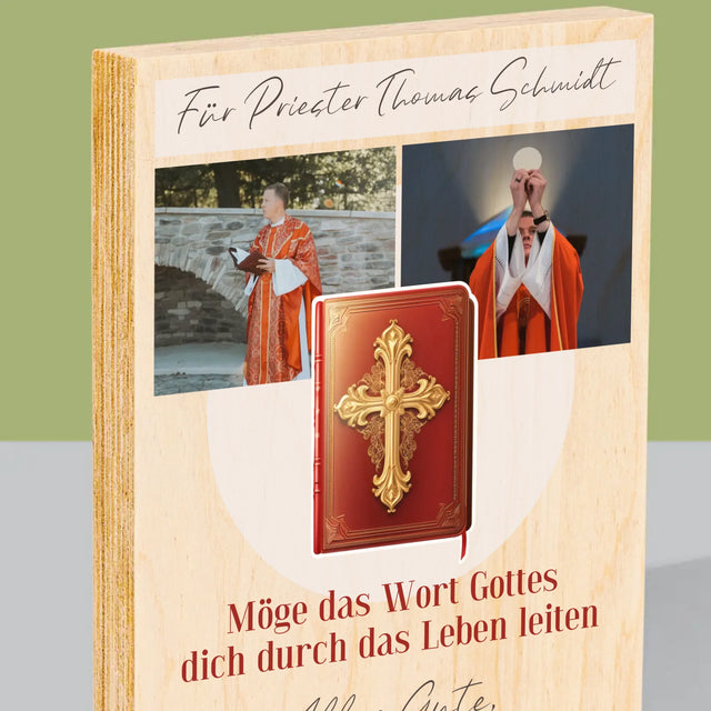 Fotocollage: Das Wort Gottes  - Druck Auf Holz