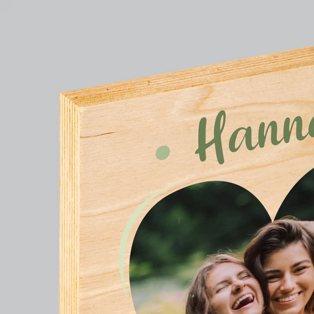 Foto Und Unterschrift: Willst Du Mein Trauzeugin Werden?  - Druck Auf Holz