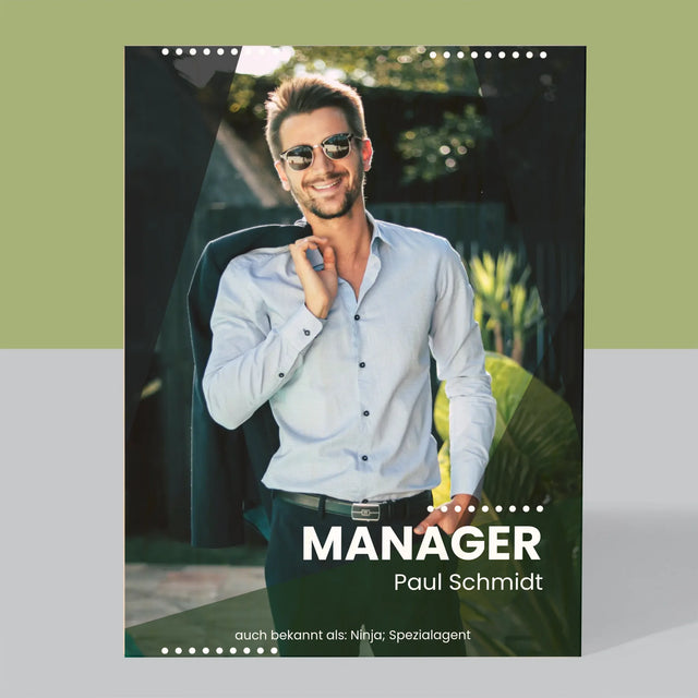 Foto Und Unterschrift: Geschäftsführer - Druck Auf Holz