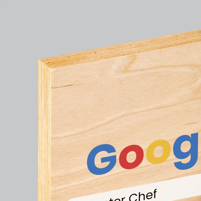 Foto Und Unterschrift: Bester Chef Google Ergebnis - Druck Auf Holz