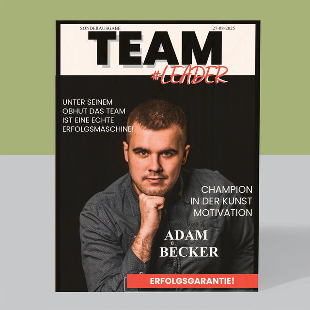 Magazin-Cover: Teamleiter - Druck Auf Holz