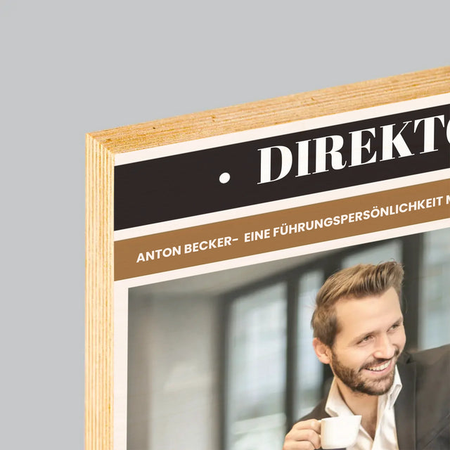 Magazin-Cover: Direktor - Druck Auf Holz