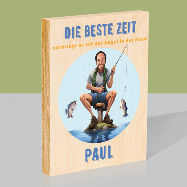 Foto und Bildunterschrift: Best Time – Druck auf Holz | DE