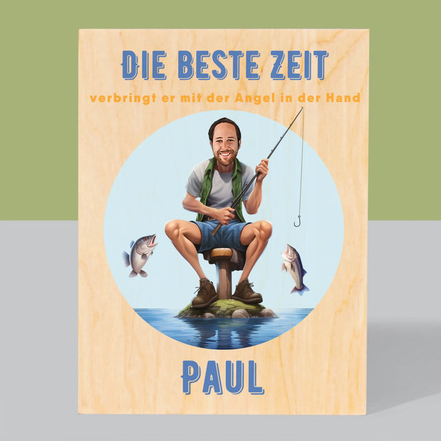 Foto und Bildunterschrift: Best Time – Druck auf Holz | DE