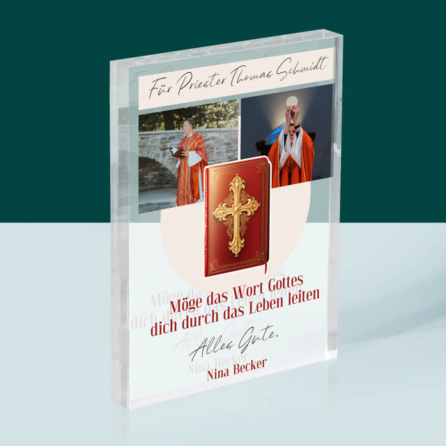 Fotocollage: Das Wort Gottes  - Acrylblock