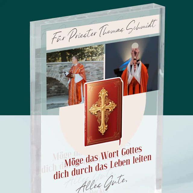 Fotocollage: Das Wort Gottes  - Acrylblock