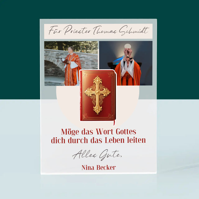 Fotocollage: Das Wort Gottes  - Acrylblock