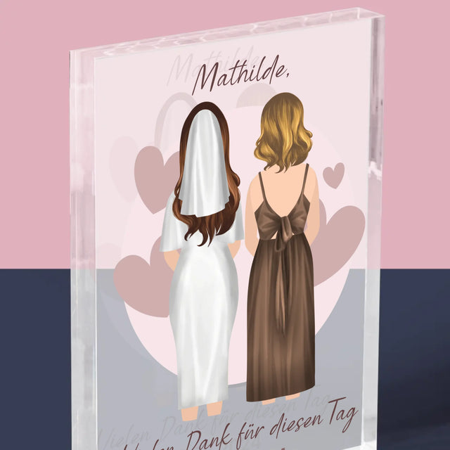 Avatar Creator: Trauzeugin - Acrylblock