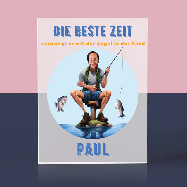 Foto und Unterschrift: Bestzeit - Acrylblock mit Druck | DE