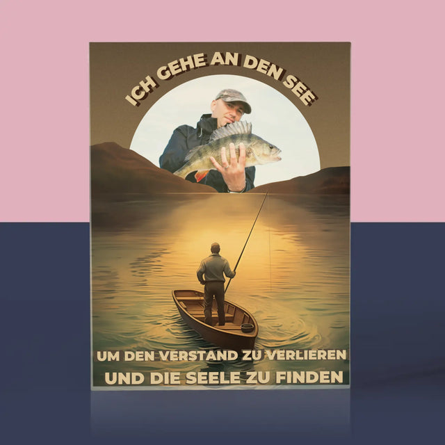 Foto Und Unterschrift: Ich Gehe An Den See - Acrylblock