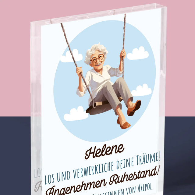 Name Und Unterschrift: Erfülle Deine Träume - Acrylblock