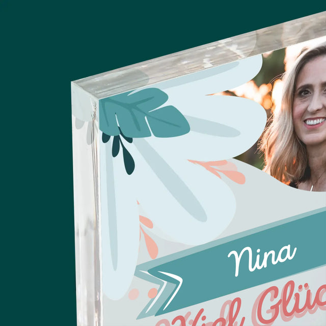 Foto Und Unterschrift: Viel Glück Bei Der Nicht-Arbeit - Acrylblock