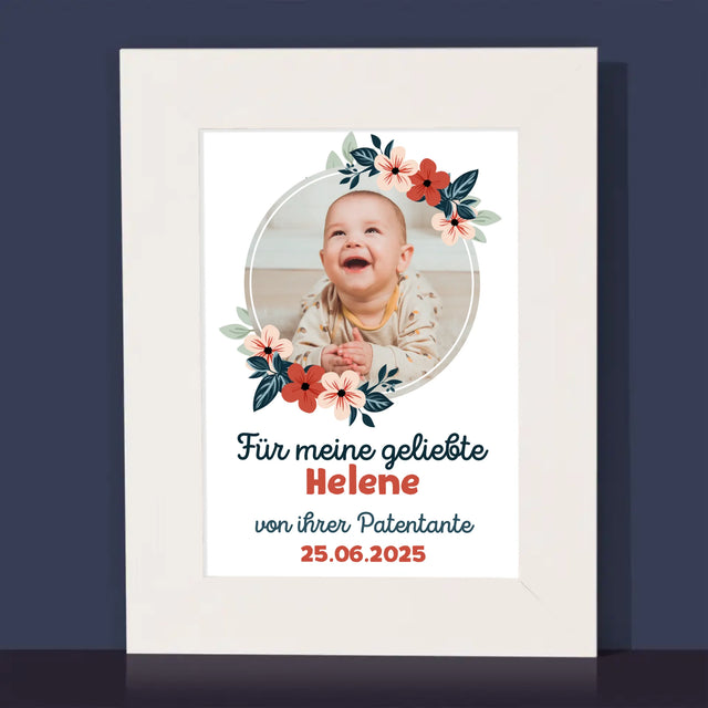 Foto Und Unterschrift: Für Die Taufe - Bilderrahmen