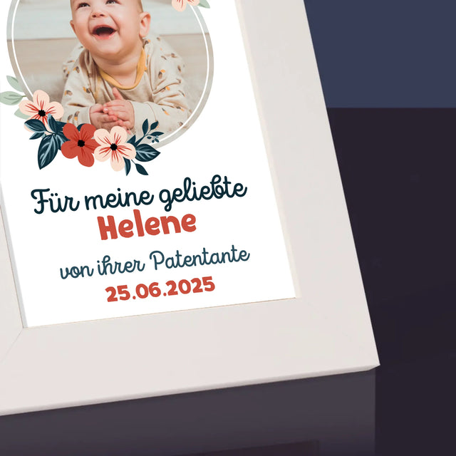 Foto Und Unterschrift: Für Die Taufe - Bilderrahmen