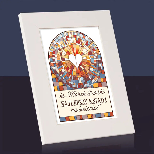 Name Und Unterschrift: Der Beste Priester Der Welt - Bilderrahmen