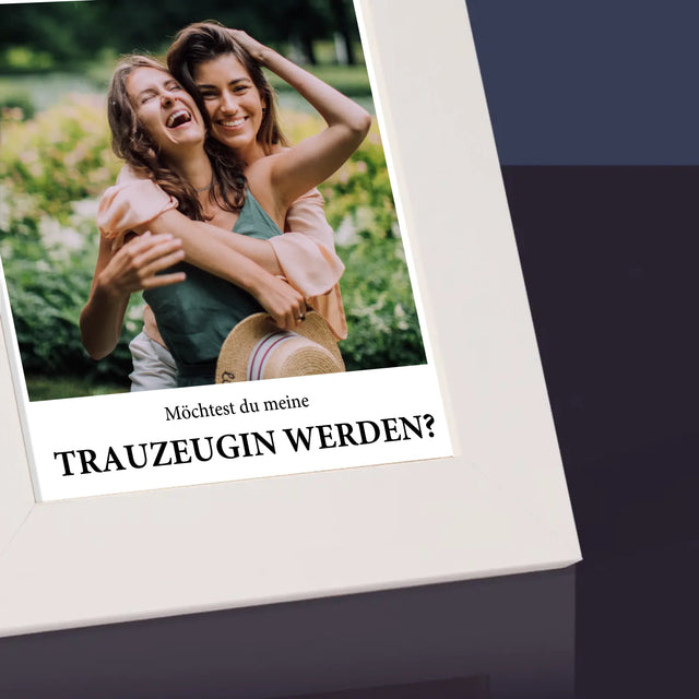 Foto Und Unterschrift: Our Wedding Trauzeugin - Bilderrahmen