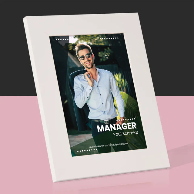 Foto Und Unterschrift: Geschäftsführer - Bilderrahmen