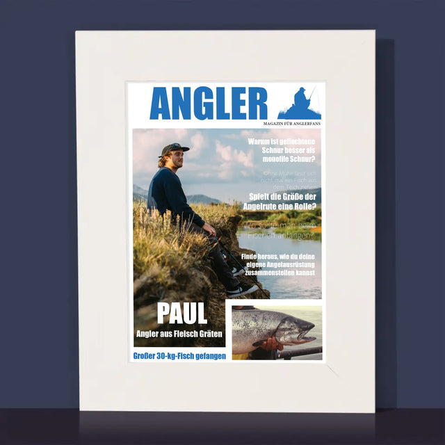 Magazin-Cover: Angler - Bilderrahmen