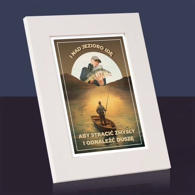 Foto Und Unterschrift: Ich Gehe An Den See - Bilderrahmen