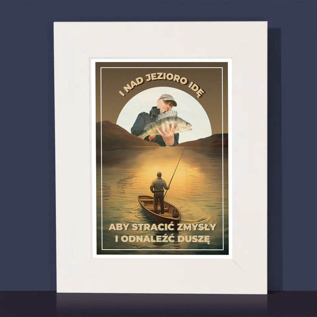 Foto Und Unterschrift: Ich Gehe An Den See - Bilderrahmen