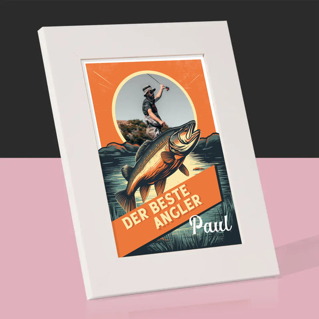 Foto Und Unterschrift: Der Beste Angler - Bilderrahmen