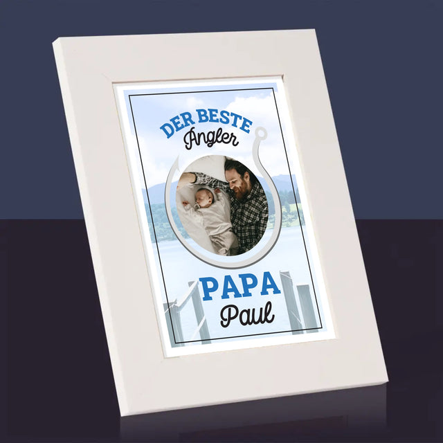 Foto Und Unterschrift: Bester Angel-Vater - Bilderrahmen