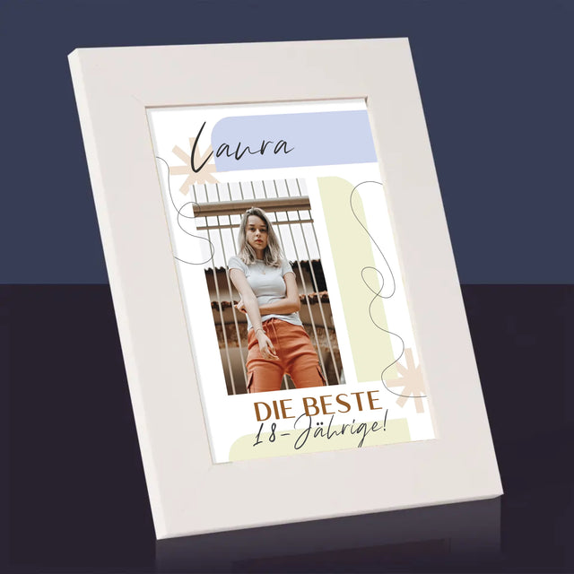 Foto Und Unterschrift: Beste 18-Jährige - Bilderrahmen