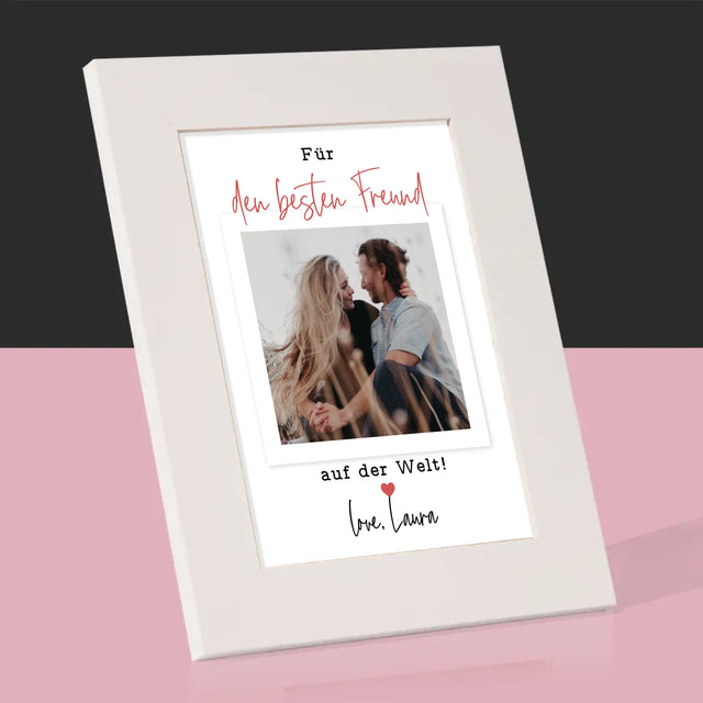 Foto Und Unterschrift: Für Den Besten Freund - Bilderrahmen