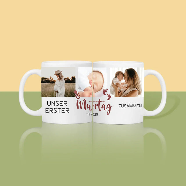 Fotocollage: Unser Erster Muttertag - Tasse