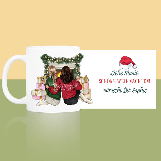 Avatar Creator: Weihnachten Freundinnen - Tasse