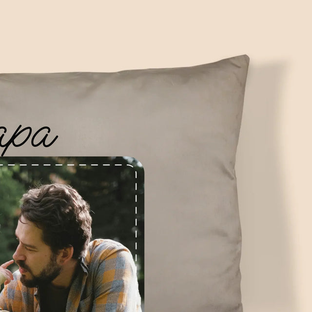 Foto Und Unterschrift: Der Beste Papa - Kissen