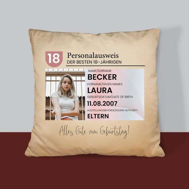 Foto Und Unterschrift: Personalausweis - Kissen