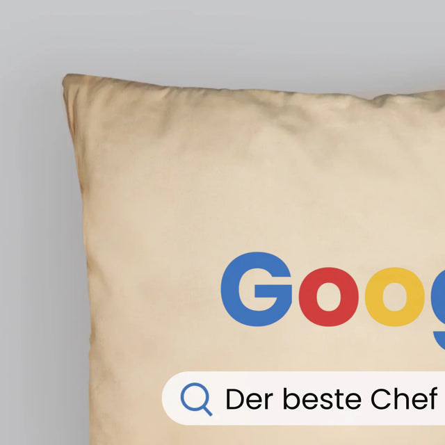 Foto Und Unterschrift: Bester Chef Google Ergebnis - Kissen