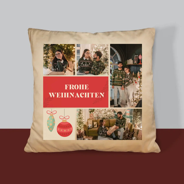 Fotocollage: Weihnachtsfotos - Kissen