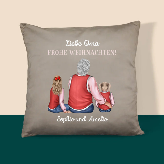 Avatar Creator: Frohe Weihnachten, Oma! - Kissen