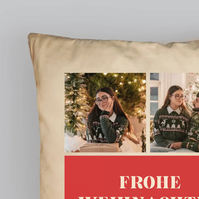 Fotocollage: Weihnachtsfotos - Kissen