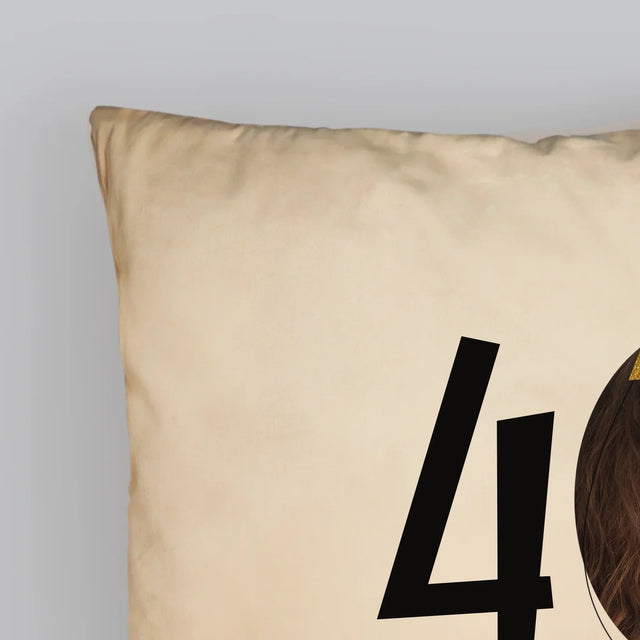 Foto Und Unterschrift: 40. Geburtstag Mütze - Kissen