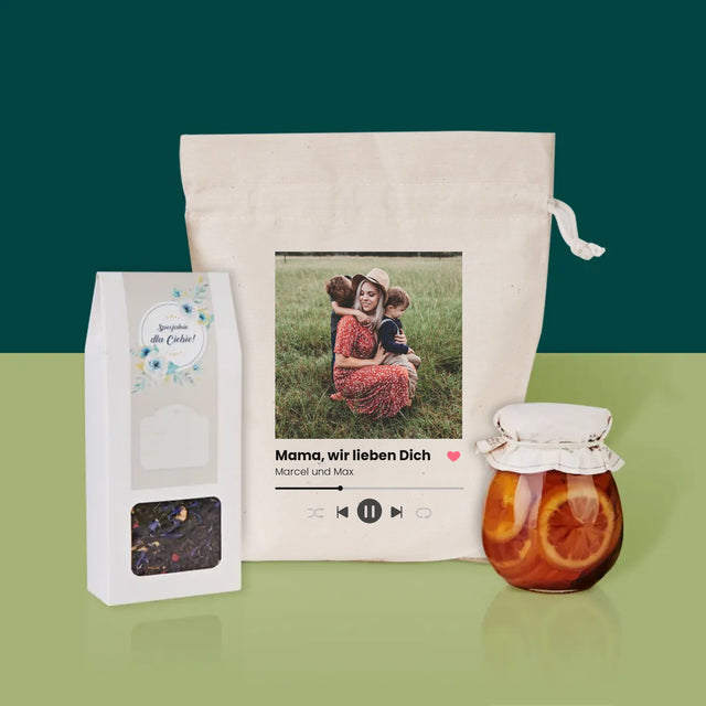 Foto Und Unterschrift: Mama, Wir Lieben Dich - Tee-Geschenkset