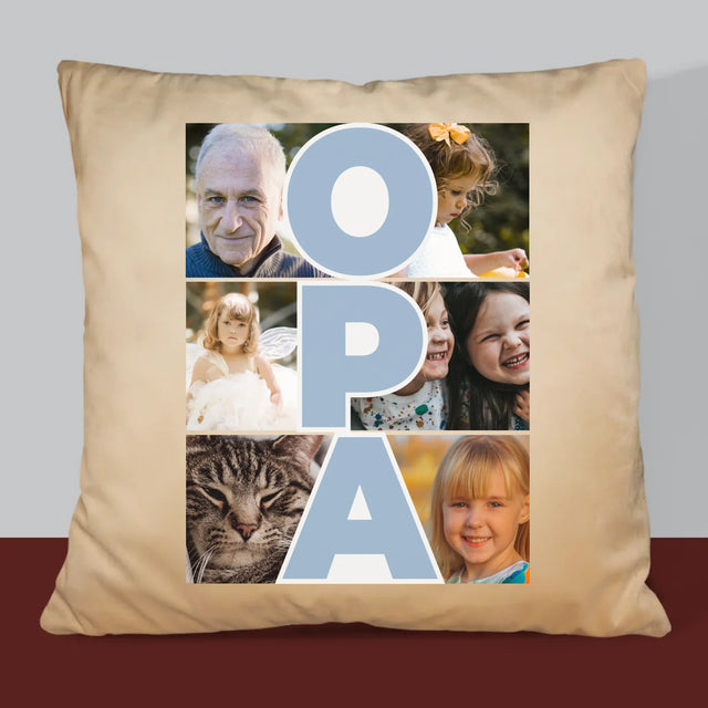 Fotocollage: Opa - Kissen