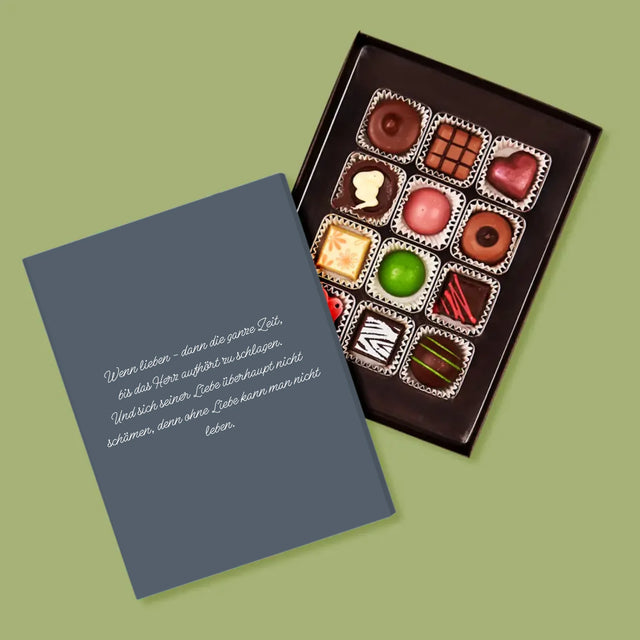 Foto Und Unterschrift: Der Erste Tag Unserer Geschichte - Pralinen