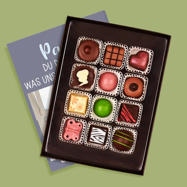 Foto Und Unterschrift: Papa, Du Bist Das, Was Uns Zusammenhält - Pralinen